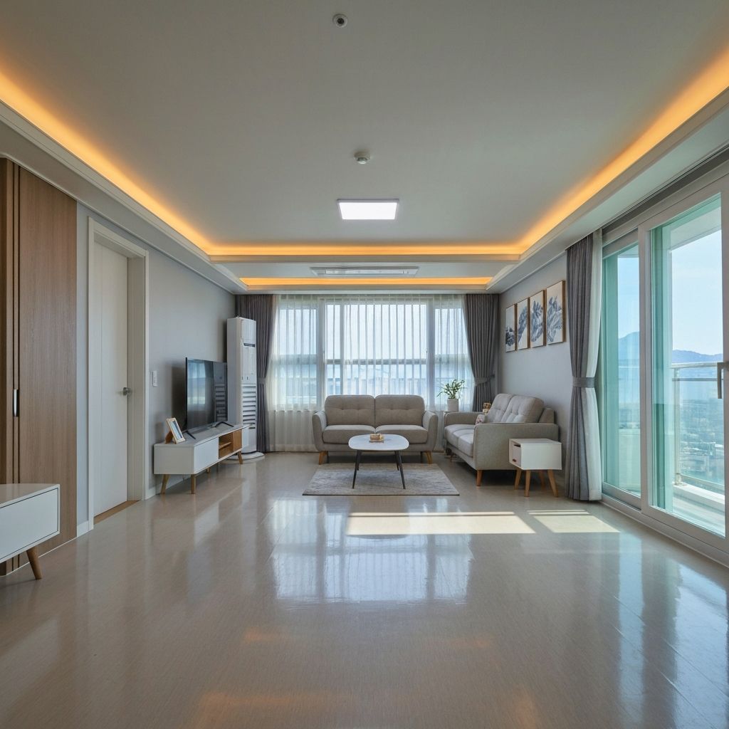 거실 청소 완료